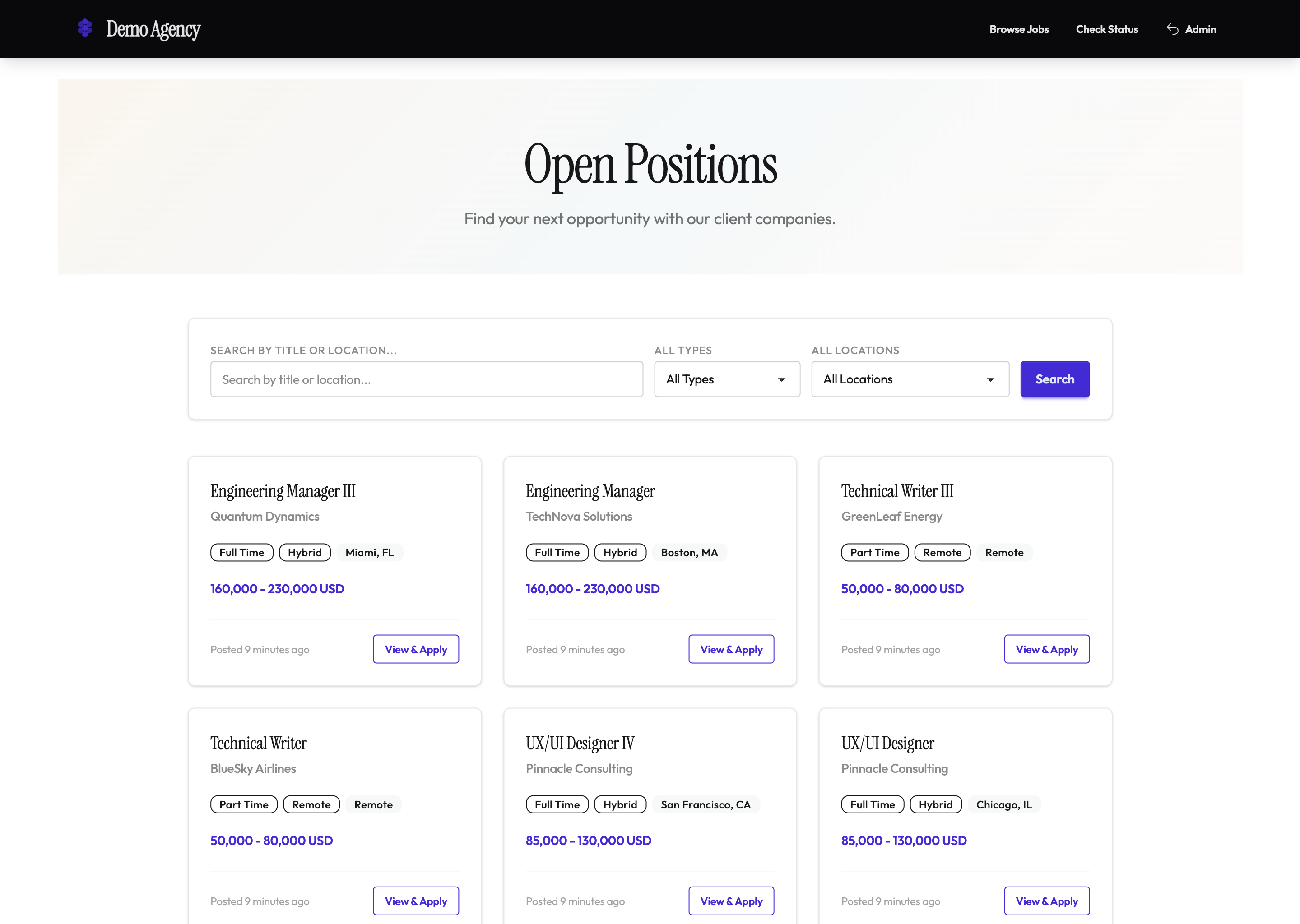 Beehive ATS careers portal